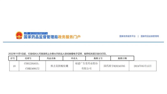 晶易動態(tài)|熊去氧膽酸膠囊獲批并視同過評